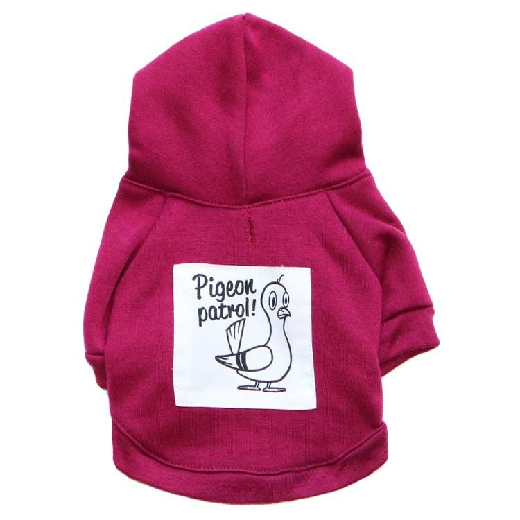 Fleece Printed Kangaroo Pet Sweatshirt