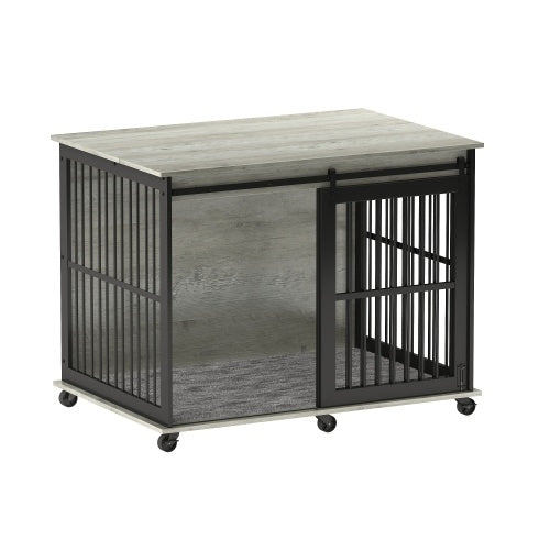 Furniture Dog Cage Sliding Iron Door Dog Cage With Mat